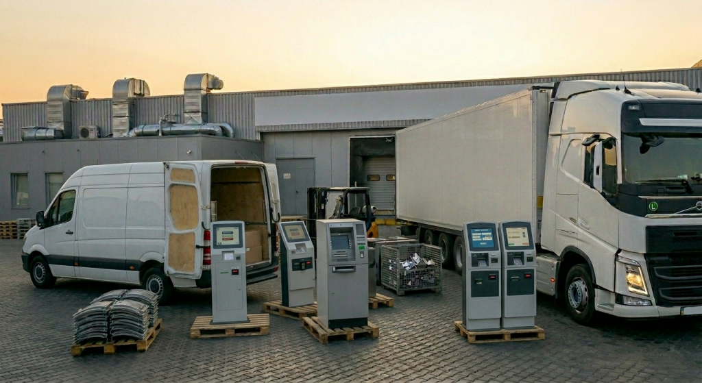 Фото процесу завантаження металевих корпусів 